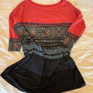 Free People Patterned Tunic Dress